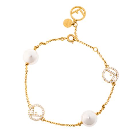 fendi pearl bracelet|fendi bracelet women.